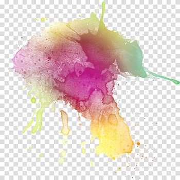 Multicolored paint , Watercolor painting Paper, aquarela transparent background PNG clipart