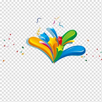 Multicolored party decor , Birthday Ribbon, Birthday ribbons decorated transparent background PNG clipart