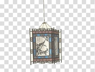 Multicolored pendant light transparent background PNG clipart