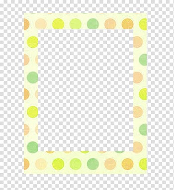 Multicolored polka dot frame transparent background PNG clipart