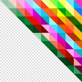 Multicolored , Polygon Triangle Geometry, Colorful polygon transparent background PNG clipart