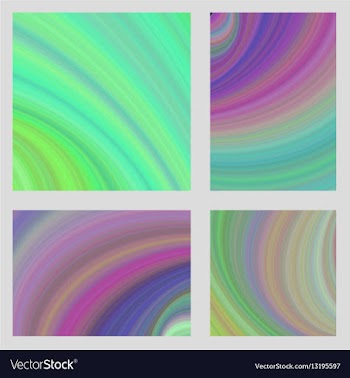 Multicolored psychedelic brochure background set vector image
