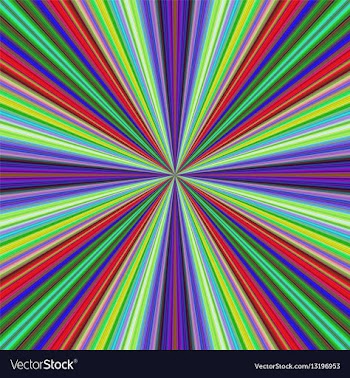 Multicolored ray burst motion background vector image