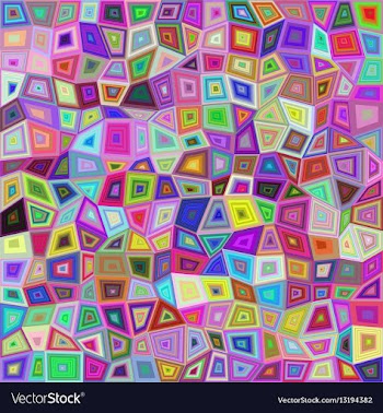 Multicolored rectangle tile mosaic background vector image