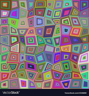 Multicolored rectangle tile mosaic background vector image