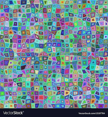 Multicolored rectangle tile mosaic background vector image