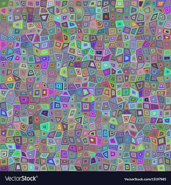 Multicolored rectangle tile mosaic background vector image