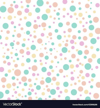 multicolored rounded confetti background circle