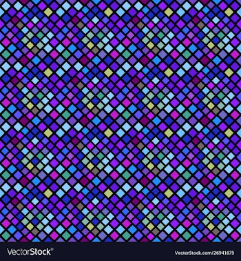 Multicolored seamless diagonal square pattern vector image