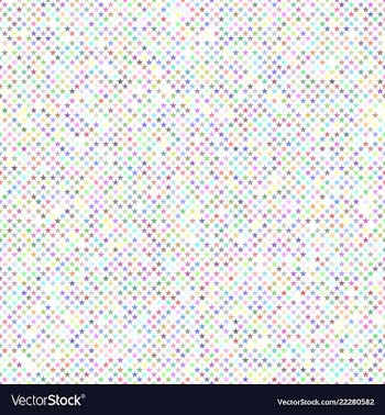 Multicolored seamless star pattern background vector image
