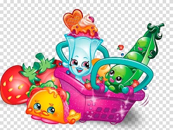 Multicolored Shopskins vegetable and fruits illustration, Shopkins Drawing AutoCAD DXF, watercolor cake transparent background PNG clipart