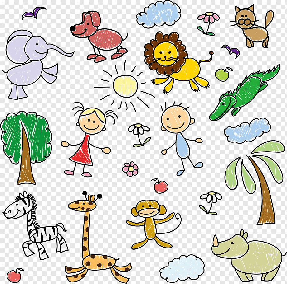 multicolored sketch, Children's Zoo poster background, child, advertisement Poster, text png