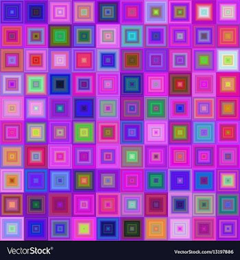 Multicolored square mosaic background vector image