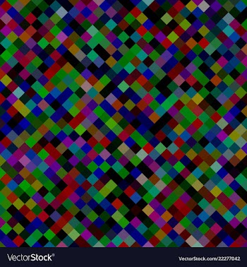 Multicolored square pattern background - geometric vector image