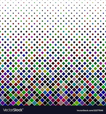 Multicolored square pattern background - geometric vector image