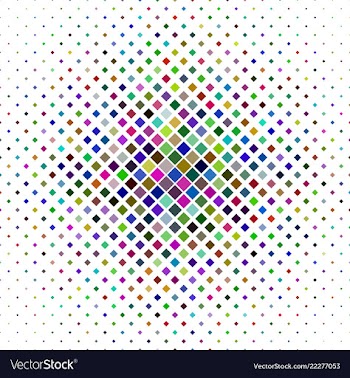 Multicolored square pattern background - geometric vector image