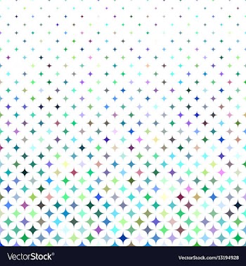 Multicolored star pattern background vector image