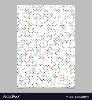 Multicolored star shape pattern background vector image