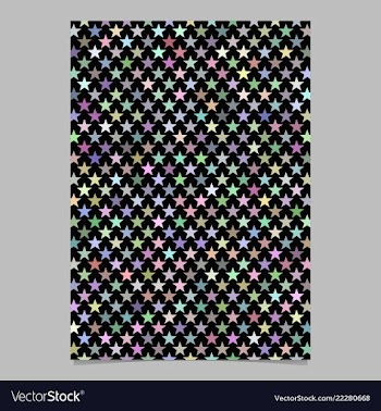 Multicolored star shape pattern background vector image