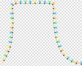 Multicolored string lights illustration, White House Christmas lights Lighting Christmas decoration, Christmas Lights transparent background PNG clipart