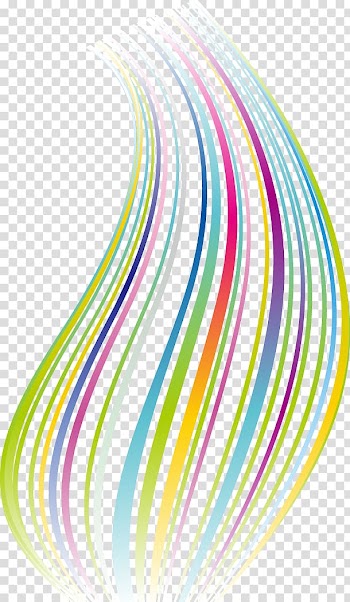 Multicolored striped graphics, Line , Abstract rainbow lines transparent background PNG clipart