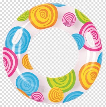 Multicolored swimming ring , Swimming pool Swim ring Inflatable , Color ring swim ring transparent background PNG clipart
