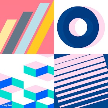 Multicolored Swiss graphic illustration set | Free stock vector - 554543
