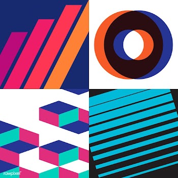 Multicolored Swiss graphic illustration set | Free stock vector - 554574