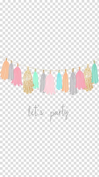 Multicolored tassel , Birthday Party , Cartoon ribbon transparent background PNG clipart