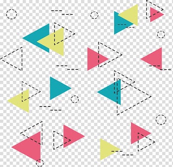 Multicolored triangle illustration, Triangle Memphis Group Graphic design, color triangle transparent background PNG clipart