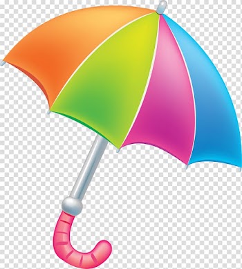Multicolored umbrella , Umbrella Drawing Cartoon, Colorful cartoon umbrella transparent background PNG clipart