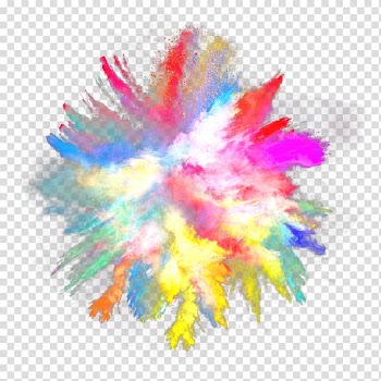 Multicolored water paint smoke illustration, Smoke Haze , Colorful smoke collision transparent background PNG clipart