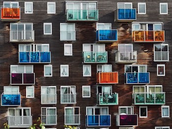multicolored window wallpaper