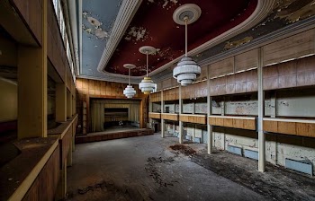 multicolored wooden theater interior