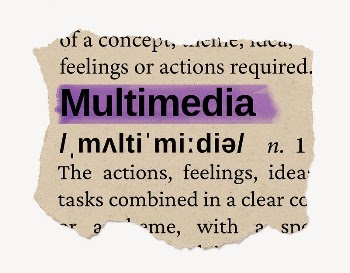 Multimedia ripped dictionary, editable word | Free PSD - rawpixel