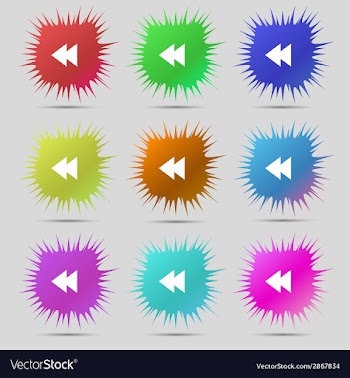 Multimedia sign icon Player navigation symbol Set vector image