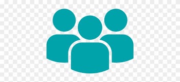 Multiple Art &amp; Media Portal Users - Three People Clipart
