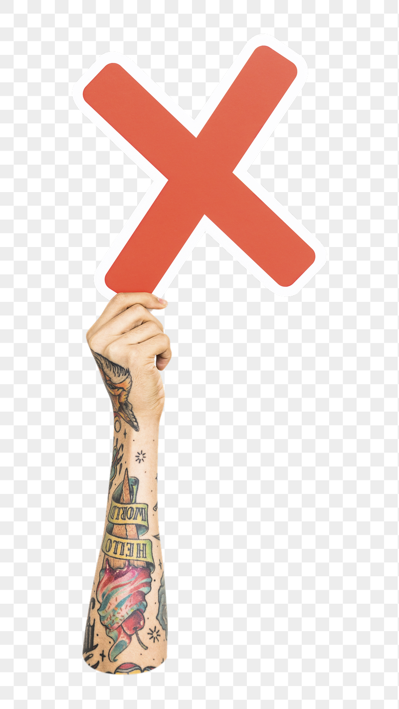 Multiplication symbol png hand holding | Free PNG - rawpixel