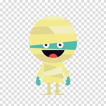 Mummy monster transparent background PNG clipart