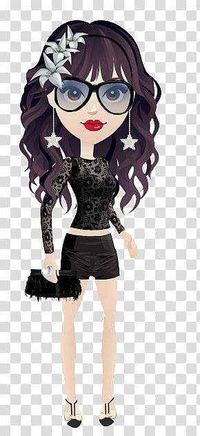 Munecas, animated illustration of woman transparent background PNG clipart