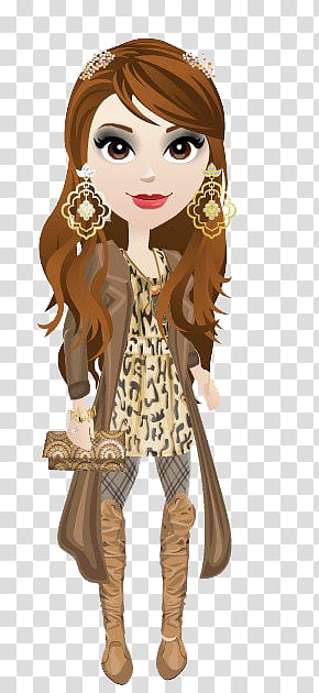 Munecas, brown-haired female anime character transparent background PNG clipart