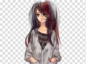 Munecas  dolls, brown haired female anime character transparent background PNG clipart