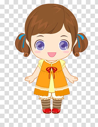 Munecas, female animated character art transparent background PNG clipart