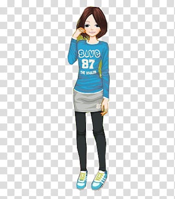 Munecas, female anime character transparent background PNG clipart