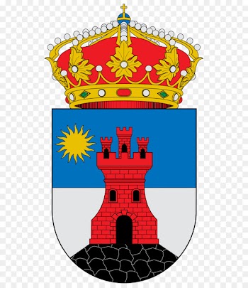 Municipality of Roquetas Rioja Escutcheon Coat of arms Azure - spanish timbrado 