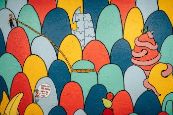 Mural at The Hyppo at St. Armands Circle in Sarasota, FL.