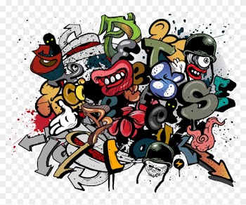 Mural Graffiti Paint Wall Wallpaper - Graffiti Vector