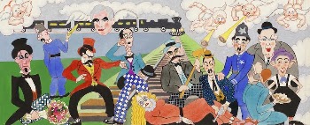 Mural Study 1: Perils of Pauline/Keystone | Free Photo Illustration - rawpixel
