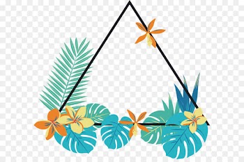 Musa basjoo Euclidean vector Clip art - Triangle banana leaf border 