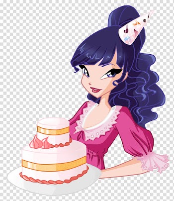 Musa Birthday cake transparent background PNG clipart